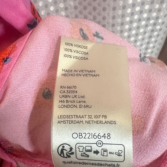 Anthropologie Cowl-Neck Satin Mini floral Dress size M NWT spring - Picture 10 of 11